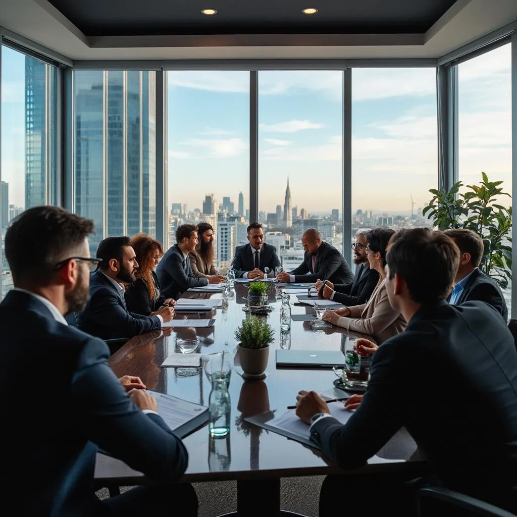 Equipo de ArgFin Consultores en oficina principal de Buenos Aires